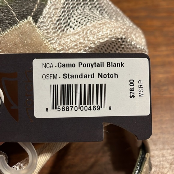 Notch adjustable camo ponytail women’s baseball cap - Picture 8 of 9